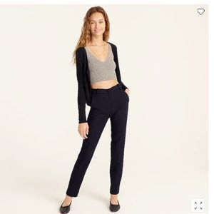 NWT J Crew Tall High-rise Cameron pant in four-season stretch, Navy, 14 Tall